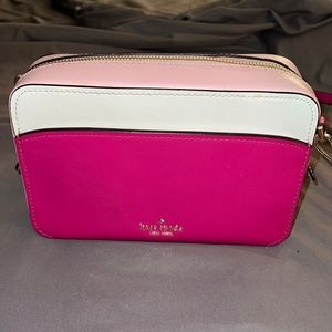 Kate Spade pink two toned crossbody purse